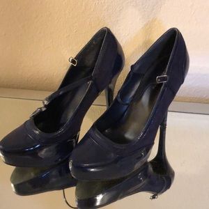 Navy blue Charlotte Rousse high heel rarely worn